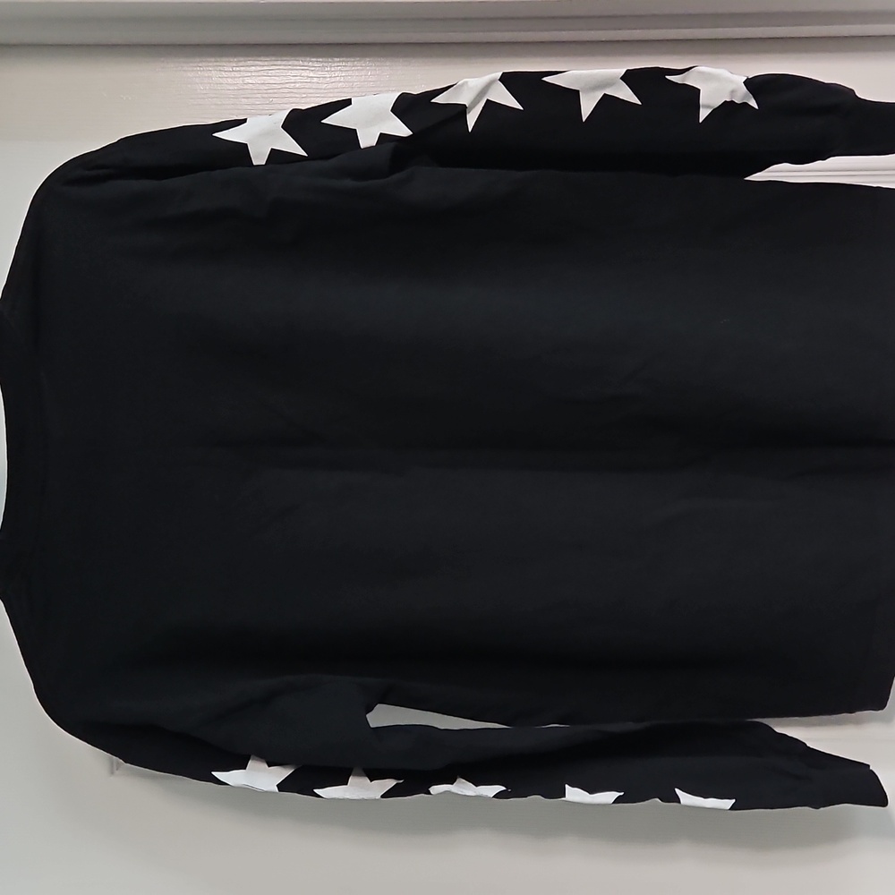 Black Long Sleeve Shirt Lynyrd Skynyrd Band Stars Sleeves - Picture 2 of 5